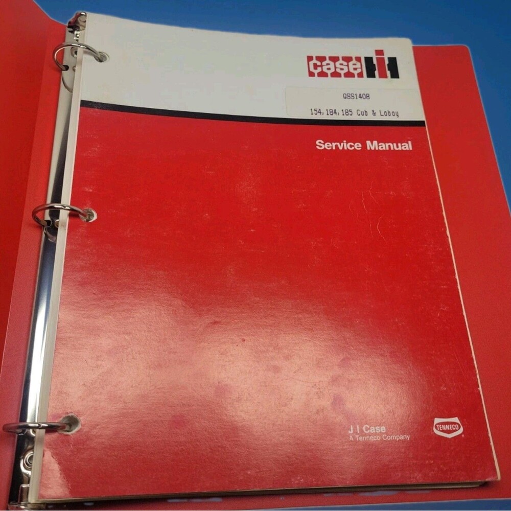 IH INTERNATIONAL CUB 154 184 185 LO BOY TRACTOR and MOWER 1978 SERVICE GSS1408